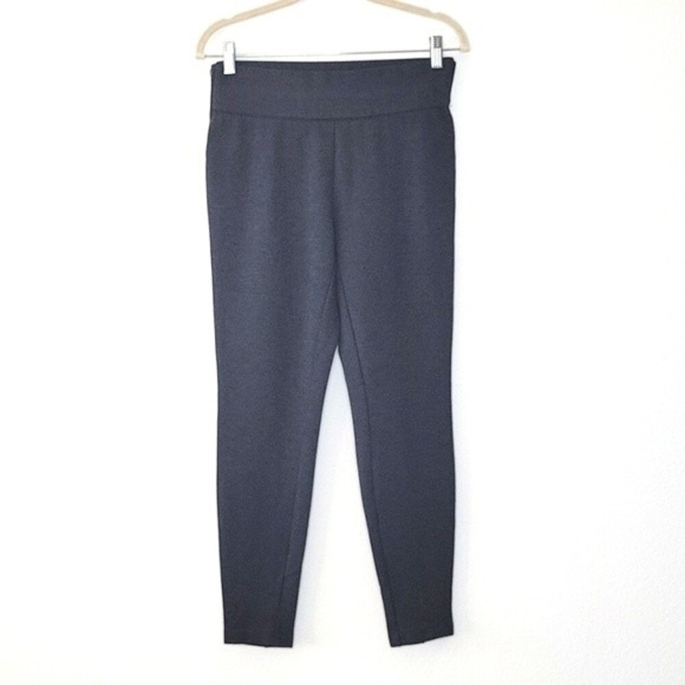 OLD NAVY Thick Gray High Waisted Zipper Ankle Length Leggings size M